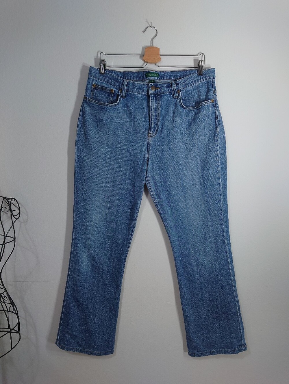 Lauren Jeans Co Ralph Lauren Classic Straight Leg Jeans Size 14